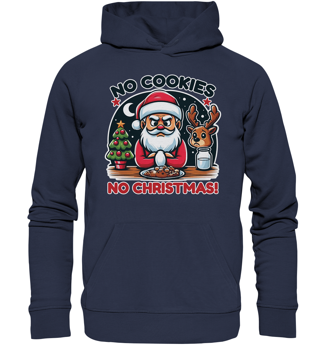 No Cookies, No Christmas – Der hungrige Weihnachtsmann! - Premium Unisex Hoodie - FaunaFeels Onlineshop Hoodies