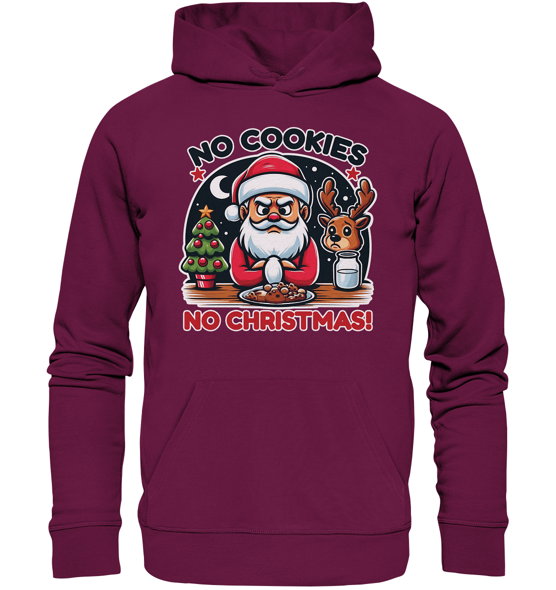 No Cookies, No Christmas – Der hungrige Weihnachtsmann! - Premium Unisex Hoodie - FaunaFeels Onlineshop Hoodies