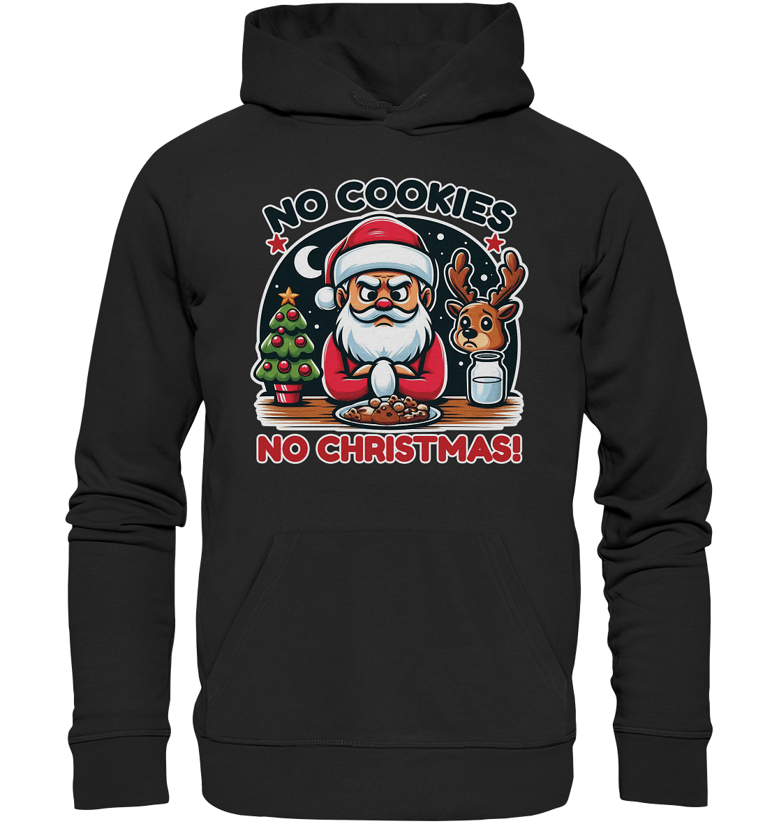 No Cookies, No Christmas – Der hungrige Weihnachtsmann! - Premium Unisex Hoodie - FaunaFeels Onlineshop Hoodies