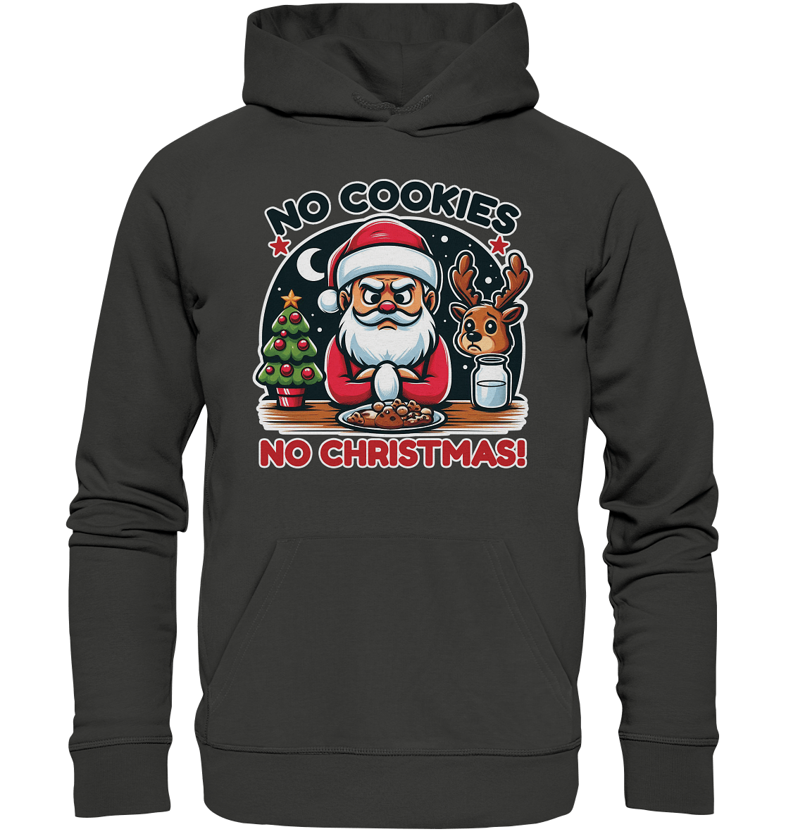 No Cookies, No Christmas – Der hungrige Weihnachtsmann! - Premium Unisex Hoodie - FaunaFeels Onlineshop Hoodies