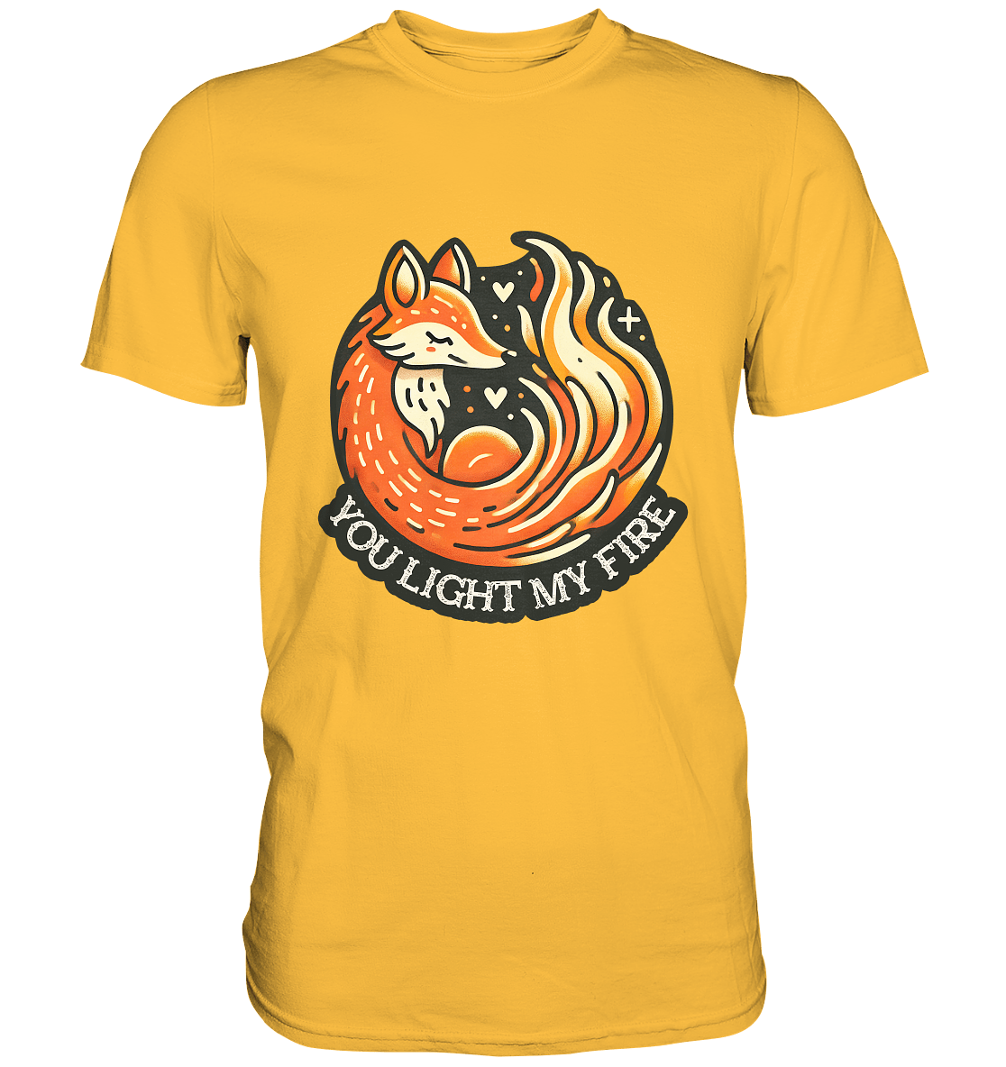 ou Light My Fire - Niedlicher Fuchs mit Flamme - Premium Shirt - FaunaFeels Onlineshop Unisex - Shirts