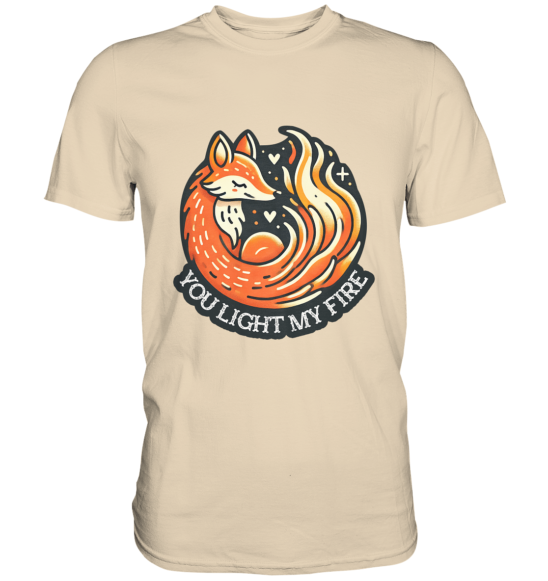 ou Light My Fire - Niedlicher Fuchs mit Flamme - Premium Shirt - FaunaFeels Onlineshop Unisex - Shirts
