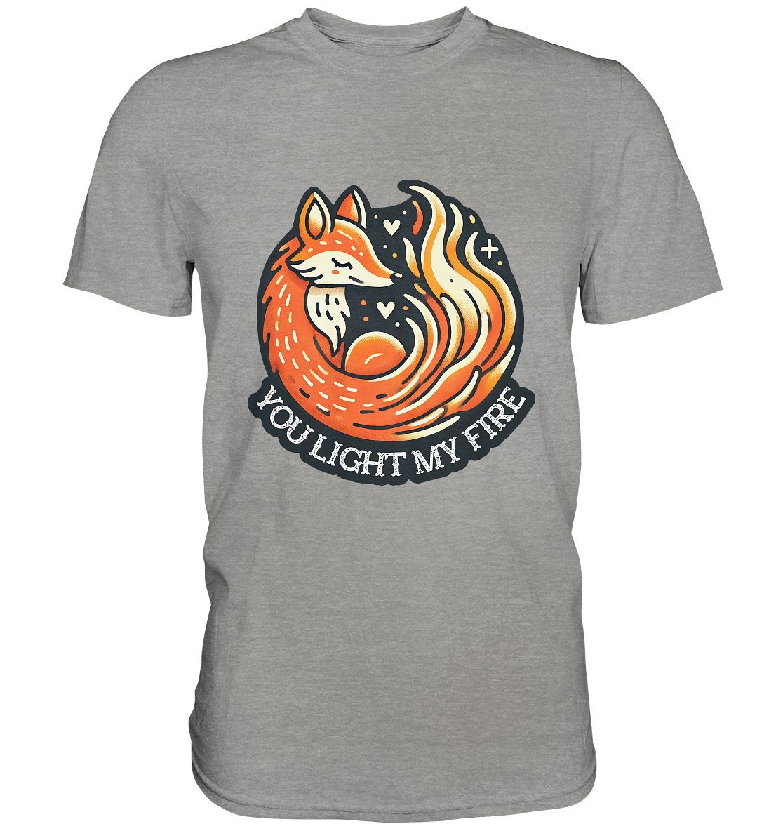 ou Light My Fire - Niedlicher Fuchs mit Flamme - Premium Shirt - FaunaFeels Onlineshop Unisex - Shirts