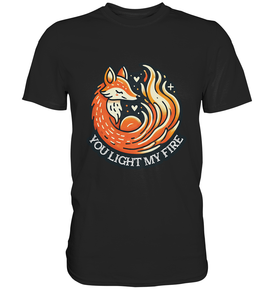 ou Light My Fire - Niedlicher Fuchs mit Flamme - Premium Shirt - FaunaFeels Onlineshop Unisex - Shirts