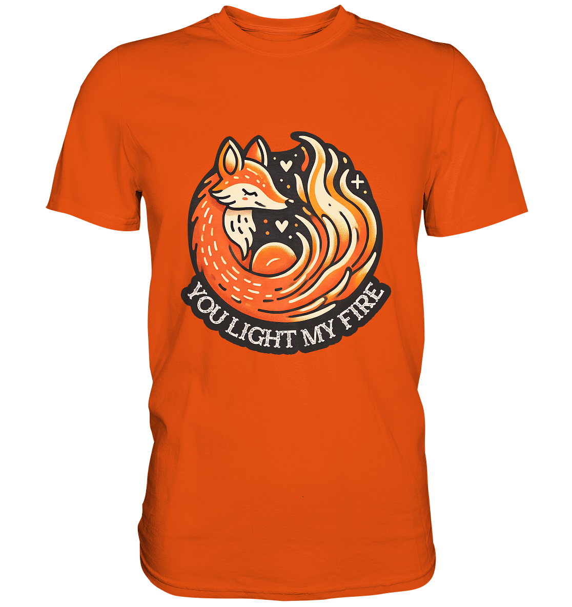 ou Light My Fire - Niedlicher Fuchs mit Flamme - Premium Shirt - FaunaFeels Onlineshop Unisex - Shirts