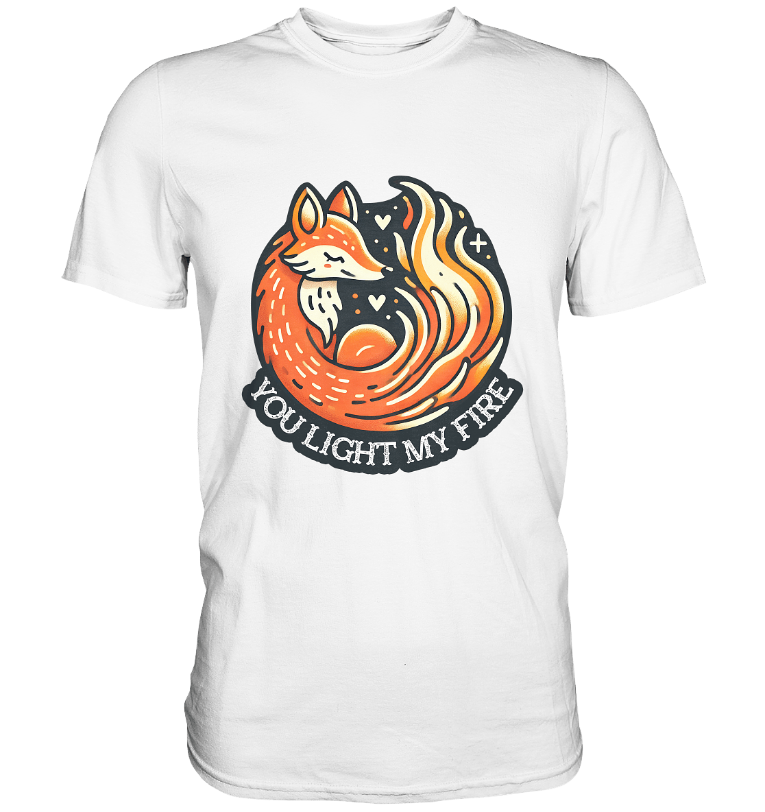 ou Light My Fire - Niedlicher Fuchs mit Flamme - Premium Shirt - FaunaFeels Onlineshop Unisex - Shirts
