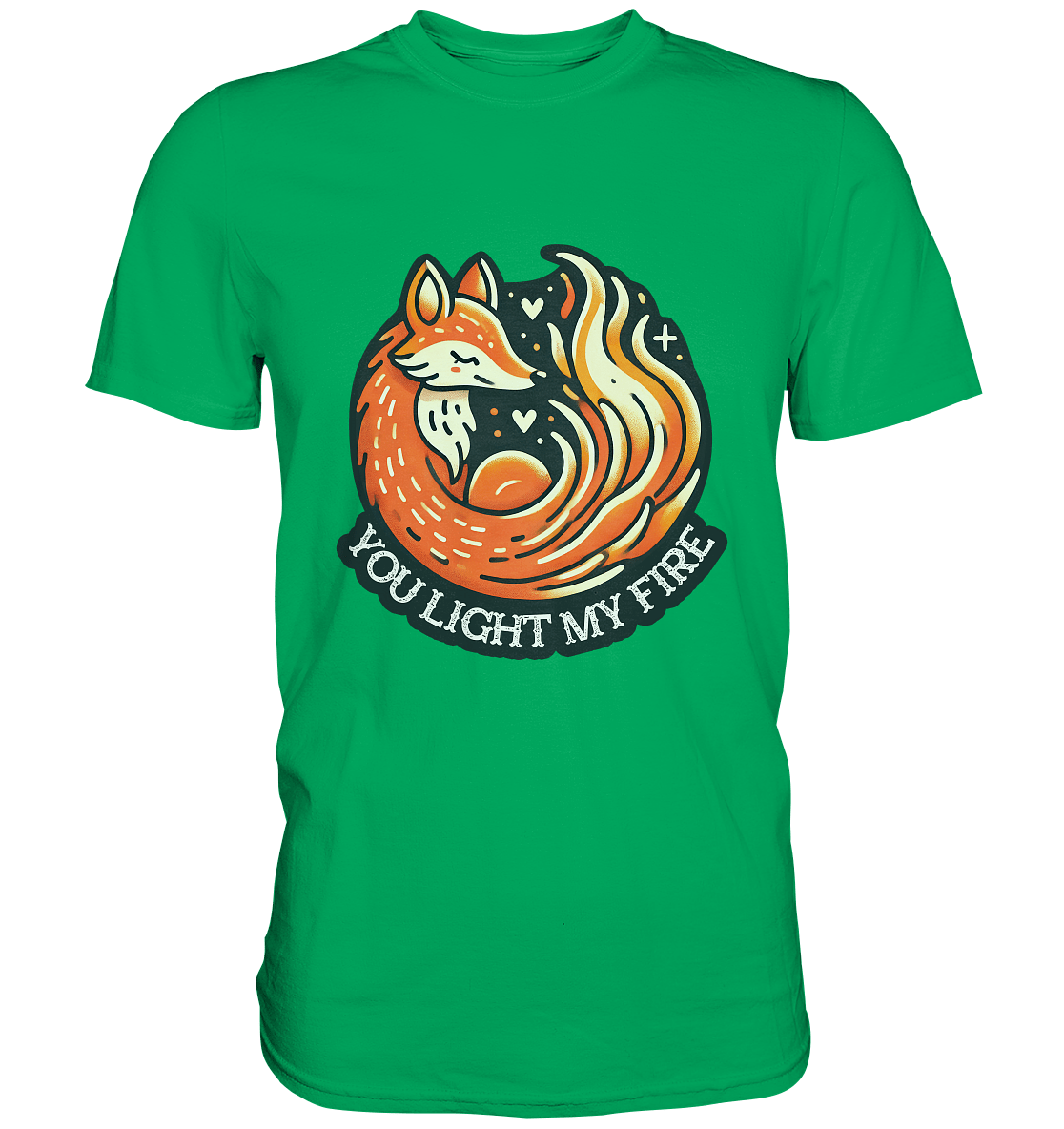 ou Light My Fire - Niedlicher Fuchs mit Flamme - Premium Shirt - FaunaFeels Onlineshop Unisex - Shirts