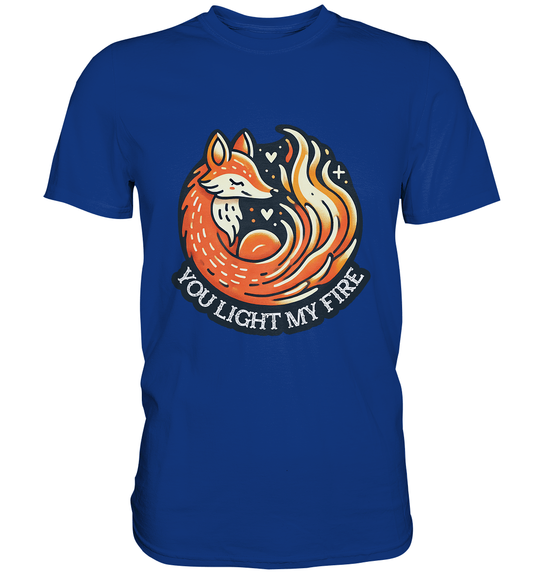 ou Light My Fire - Niedlicher Fuchs mit Flamme - Premium Shirt - FaunaFeels Onlineshop Unisex - Shirts