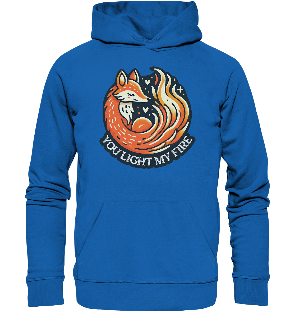 ou Light My Fire - Niedlicher Fuchs mit Flamme - Premium Unisex Hoodie - FaunaFeels Onlineshop Hoodies