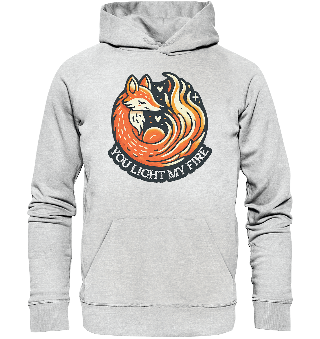 ou Light My Fire - Niedlicher Fuchs mit Flamme - Premium Unisex Hoodie - FaunaFeels Onlineshop Hoodies