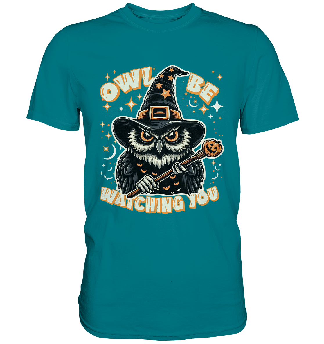 Owl Be Watching You – Die magische Eule im nächtlichen Zauber! - Premium Shirt - FaunaFeels Onlineshop Unisex - Shirts