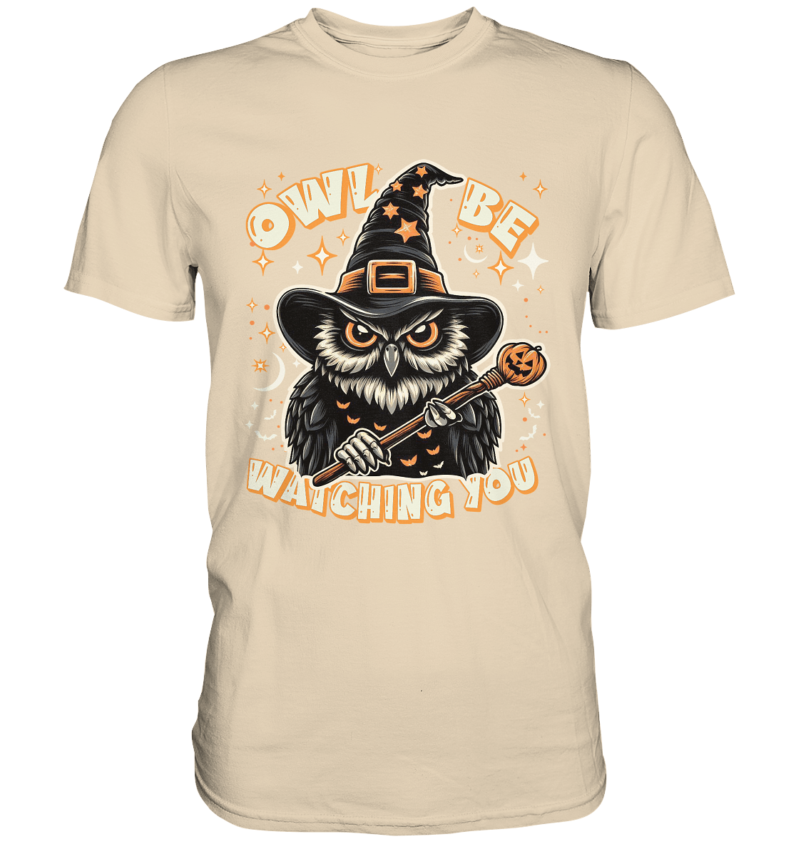Owl Be Watching You – Die magische Eule im nächtlichen Zauber! - Premium Shirt - FaunaFeels Onlineshop Unisex - Shirts