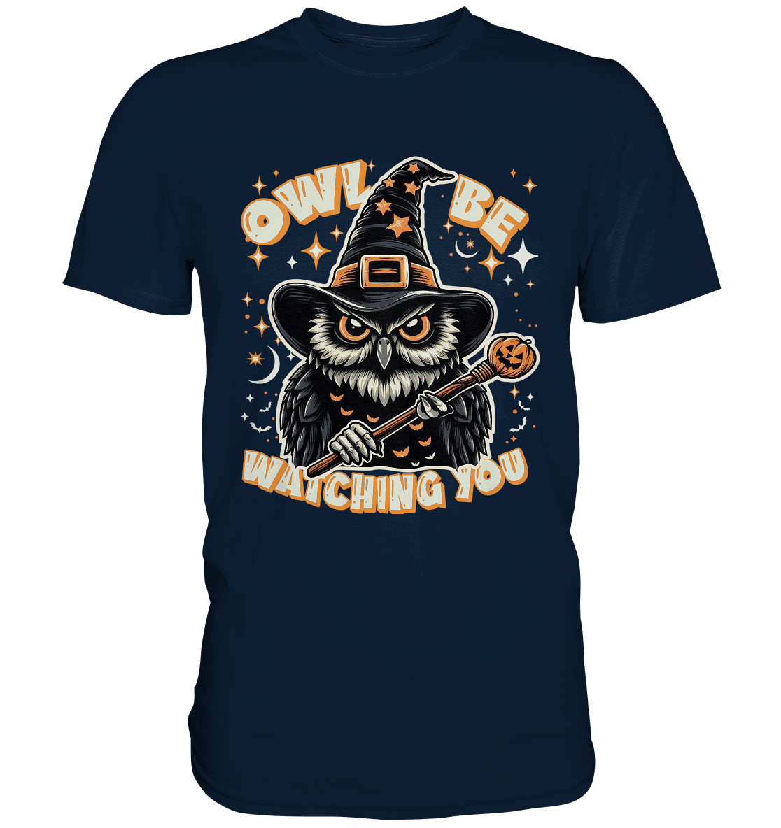 Owl Be Watching You – Die magische Eule im nächtlichen Zauber! - Premium Shirt - FaunaFeels Onlineshop Unisex - Shirts