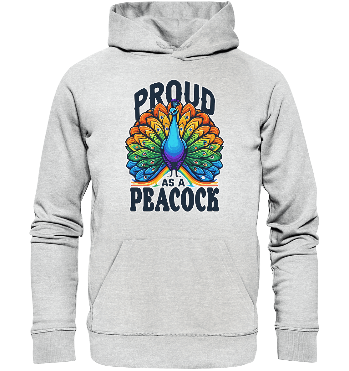 Proud as a Peacock – Strahlender Regenbogen - Pfau - Premium Unisex Hoodie - FaunaFeels Onlineshop Hoodies