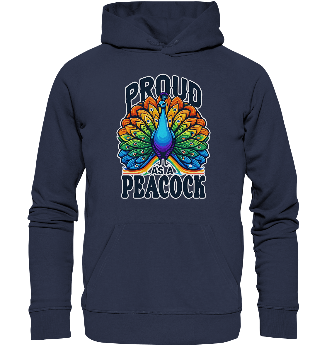 Proud as a Peacock – Strahlender Regenbogen - Pfau - Premium Unisex Hoodie - FaunaFeels Onlineshop Hoodies