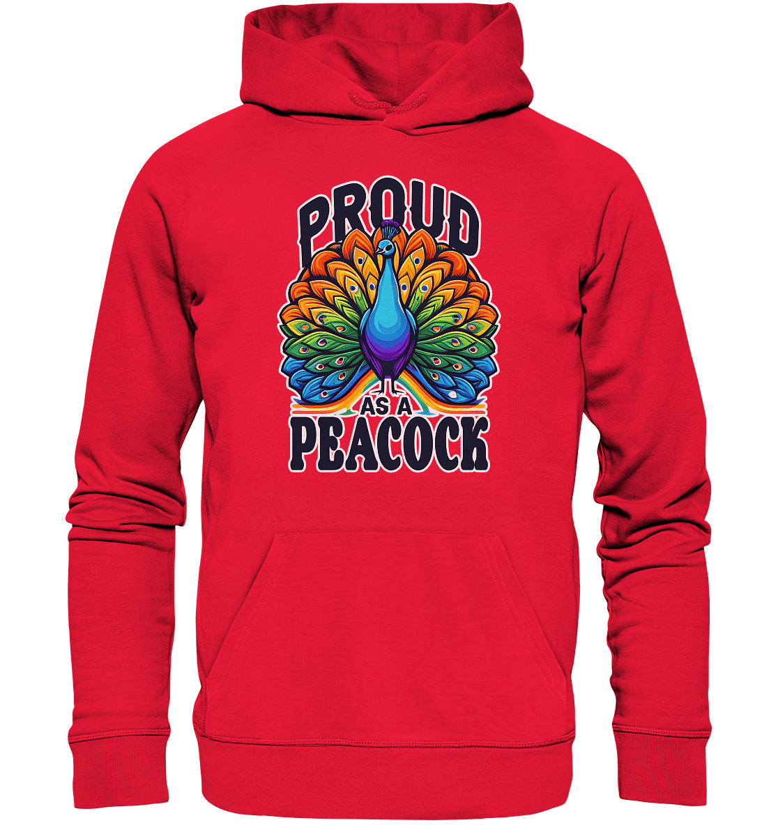 Proud as a Peacock – Strahlender Regenbogen - Pfau - Premium Unisex Hoodie - FaunaFeels Onlineshop Hoodies
