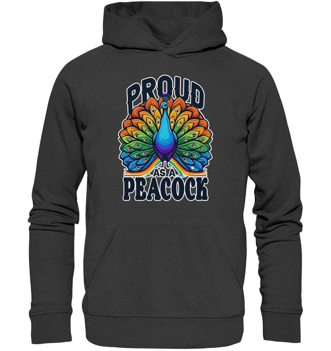 Proud as a Peacock – Strahlender Regenbogen - Pfau - Premium Unisex Hoodie - FaunaFeels Onlineshop Hoodies