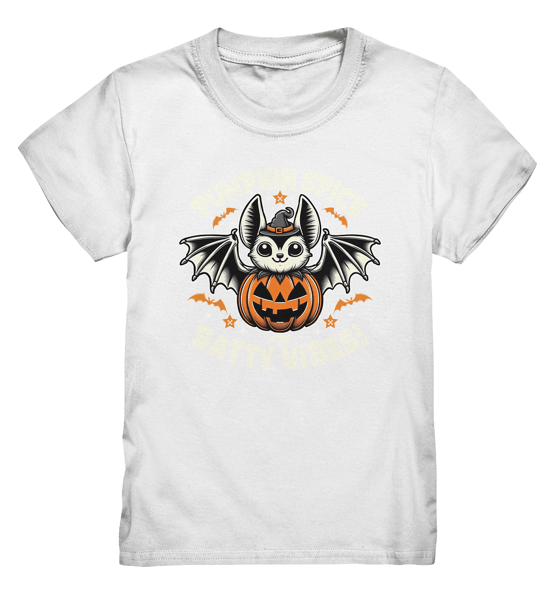Pumpkin Spice und Batty Vibes – Süß und frech zugleich! - Kids Premium Shirt - FaunaFeels Onlineshop Kids & Babys