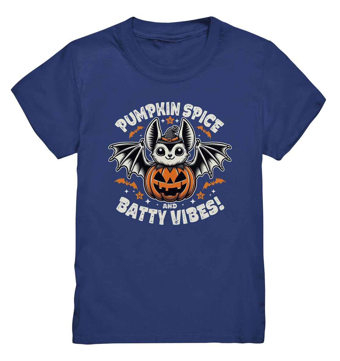 Pumpkin Spice und Batty Vibes – Süß und frech zugleich! - Kids Premium Shirt - FaunaFeels Onlineshop Kids & Babys