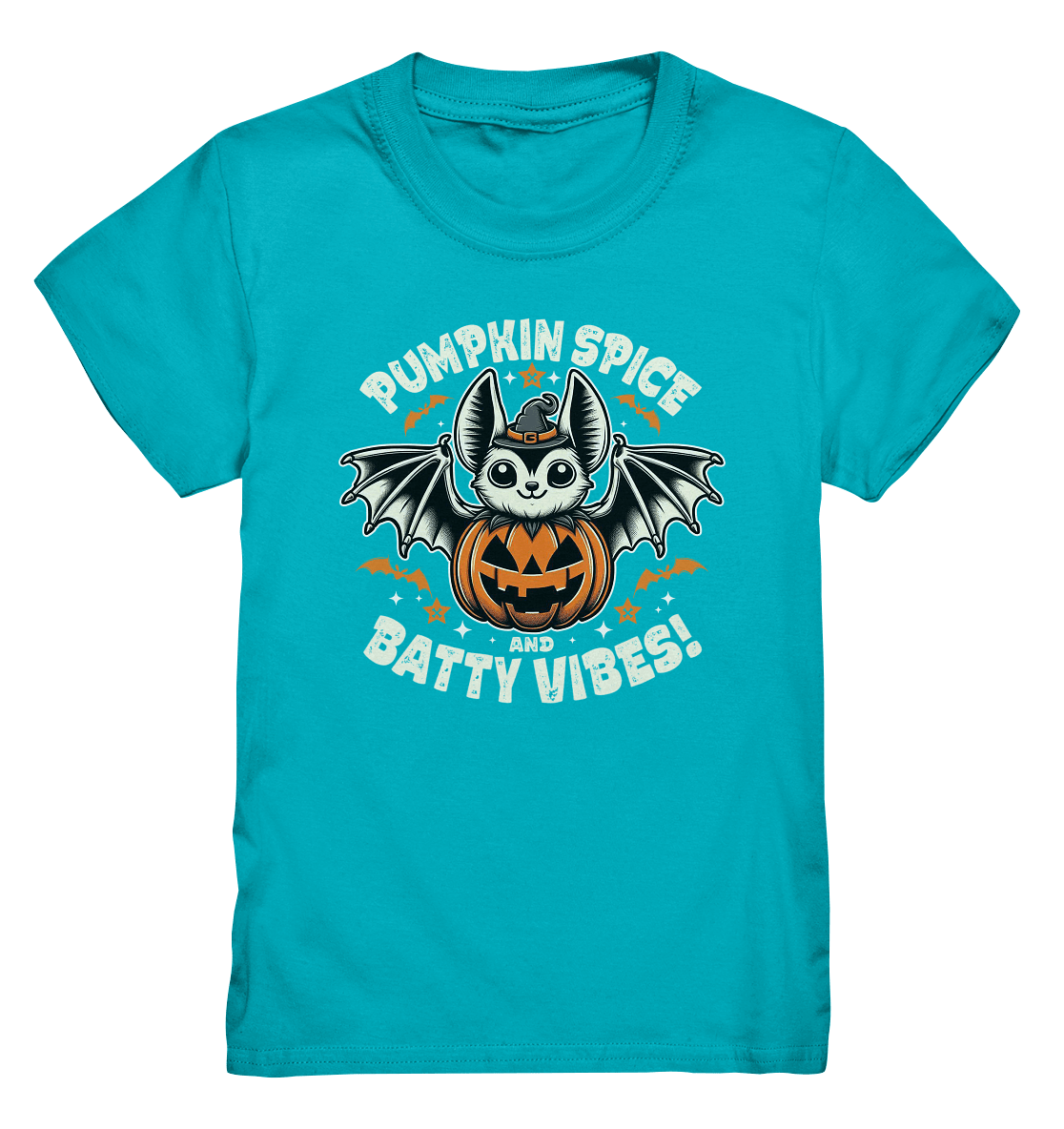 Pumpkin Spice und Batty Vibes – Süß und frech zugleich! - Kids Premium Shirt - FaunaFeels Onlineshop Kids & Babys