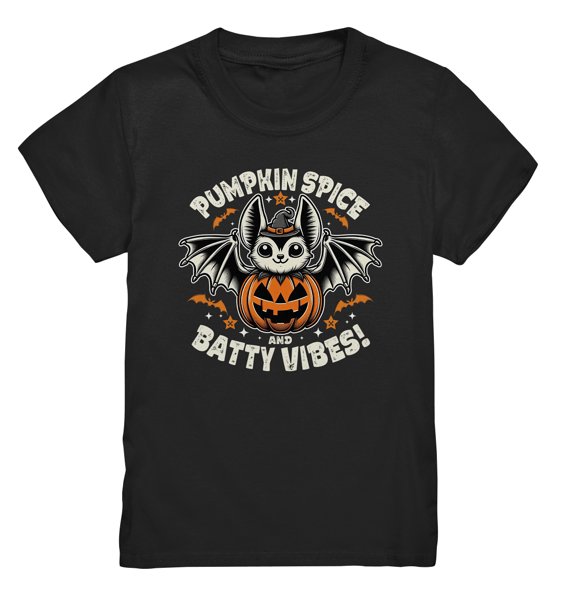 Pumpkin Spice und Batty Vibes – Süß und frech zugleich! - Kids Premium Shirt - FaunaFeels Onlineshop Kids & Babys