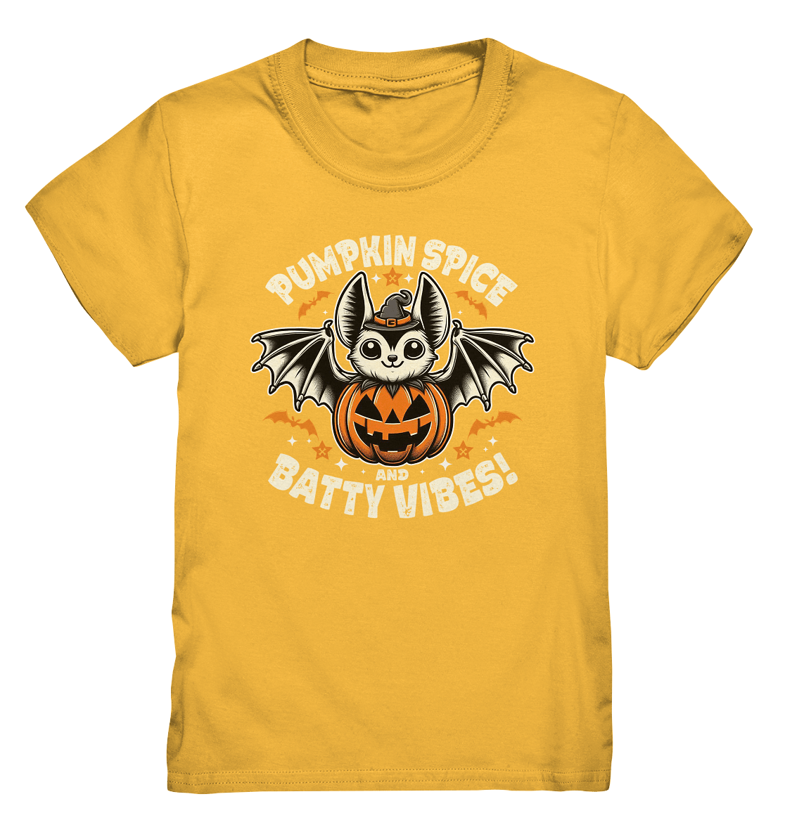 Pumpkin Spice und Batty Vibes – Süß und frech zugleich! - Kids Premium Shirt - FaunaFeels Onlineshop Kids & Babys