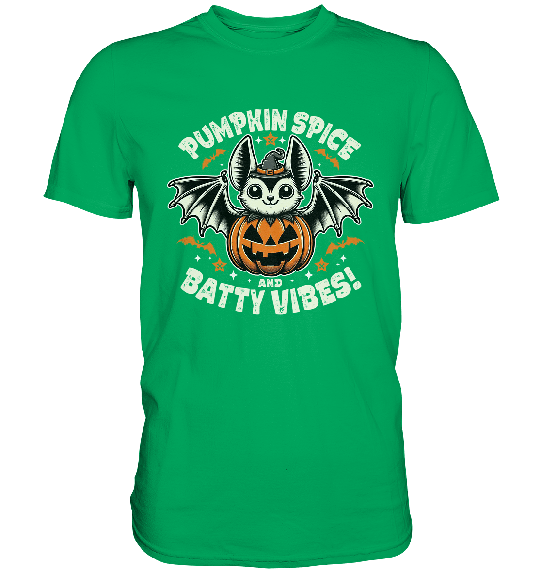 Pumpkin Spice und Batty Vibes – Süß und frech zugleich! - Premium Shirt - FaunaFeels Onlineshop Unisex - Shirts