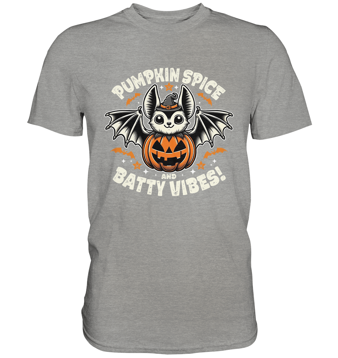 Pumpkin Spice und Batty Vibes – Süß und frech zugleich! - Premium Shirt - FaunaFeels Onlineshop Unisex - Shirts