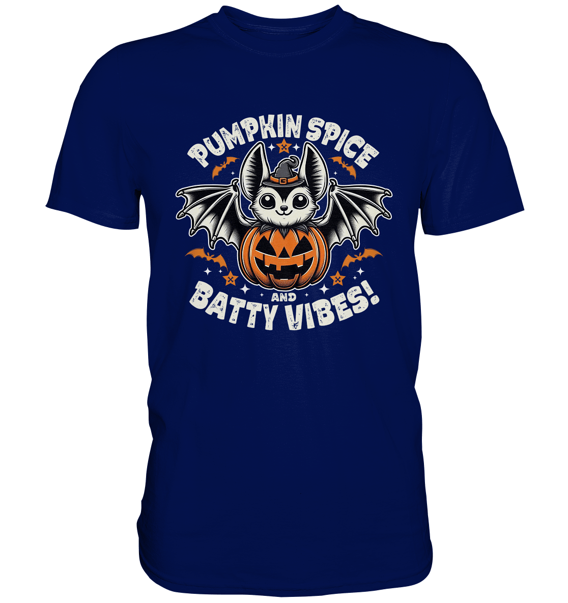 Pumpkin Spice und Batty Vibes – Süß und frech zugleich! - Premium Shirt - FaunaFeels Onlineshop Unisex - Shirts