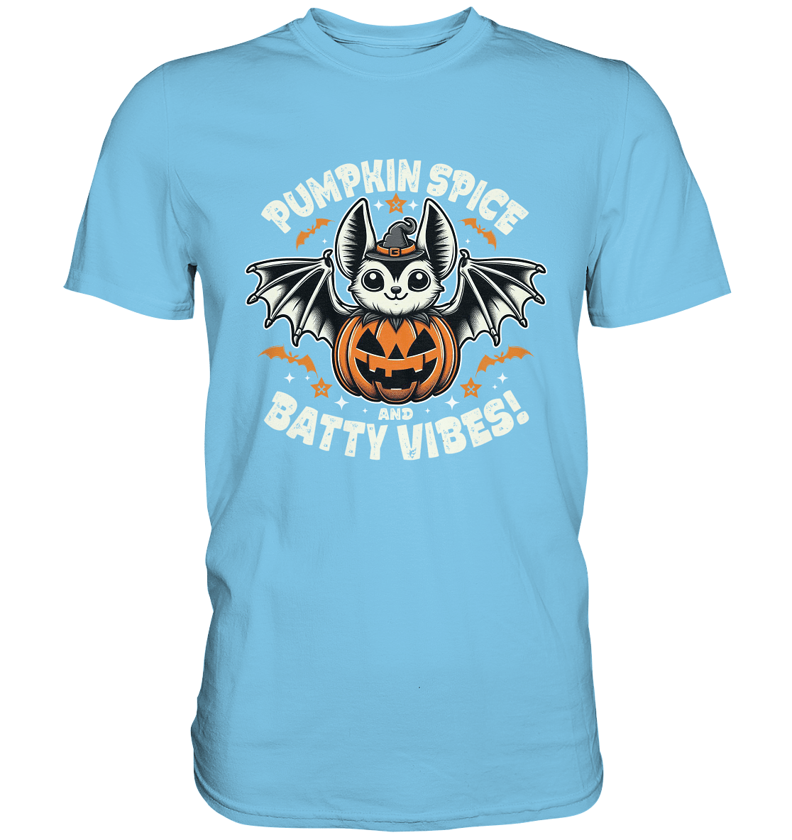 Pumpkin Spice und Batty Vibes – Süß und frech zugleich! - Premium Shirt - FaunaFeels Onlineshop Unisex - Shirts