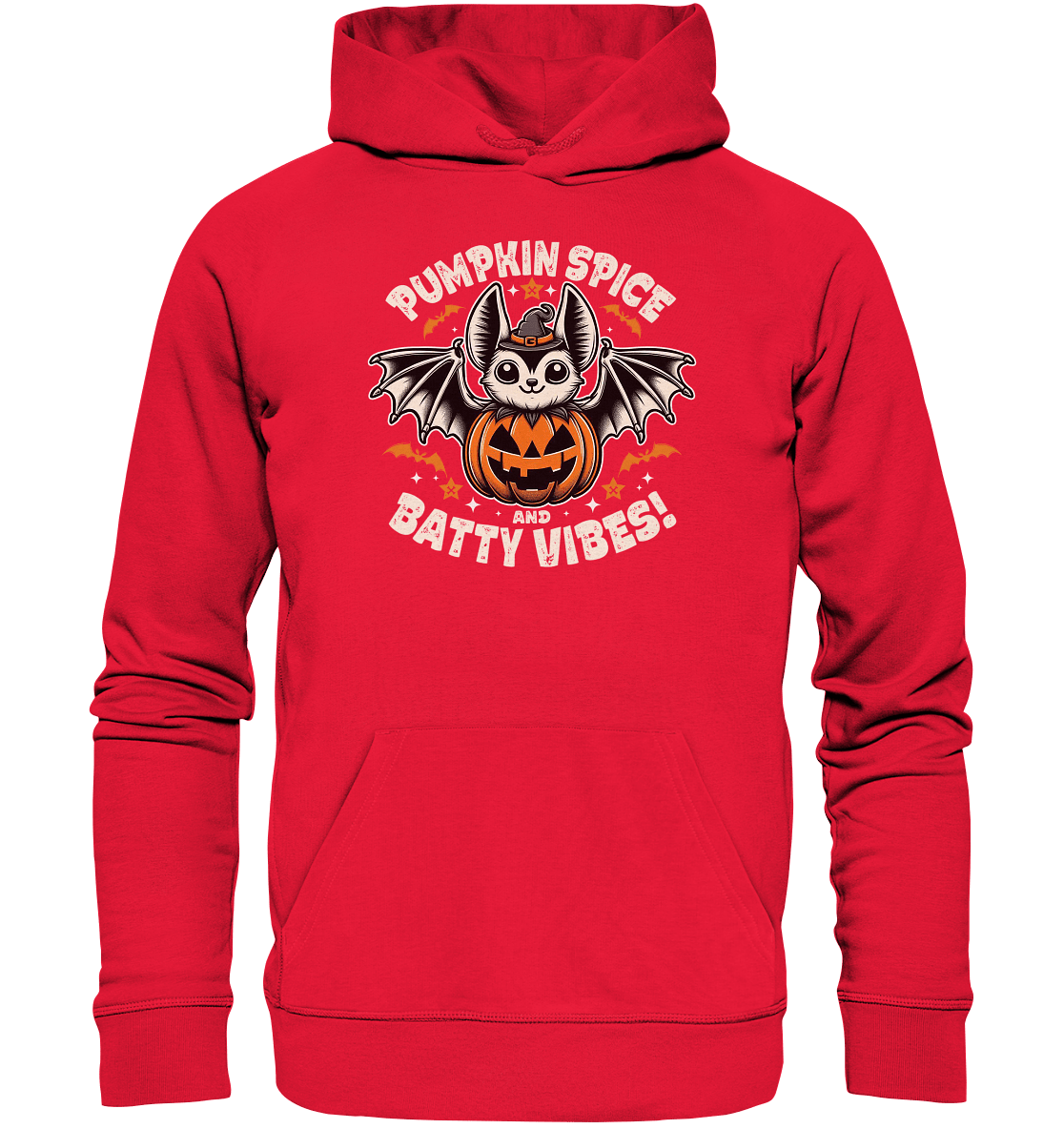 Pumpkin Spice und Batty Vibes – Süß und frech zugleich! - Premium Unisex Hoodie - FaunaFeels Onlineshop Hoodies