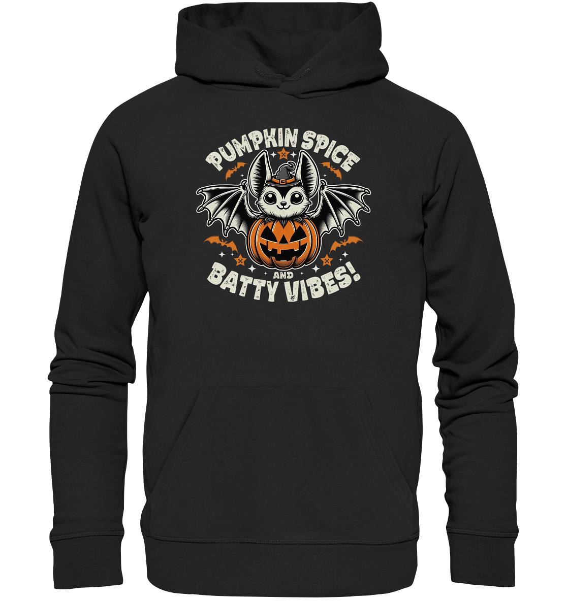 Pumpkin Spice und Batty Vibes – Süß und frech zugleich! - Premium Unisex Hoodie - FaunaFeels Onlineshop Hoodies