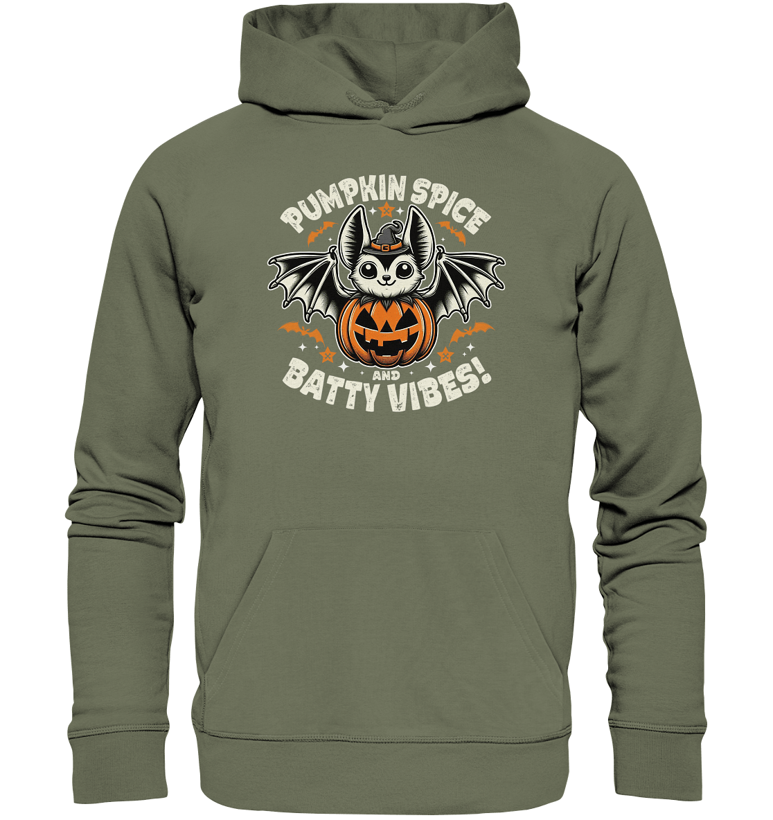 Pumpkin Spice und Batty Vibes – Süß und frech zugleich! - Premium Unisex Hoodie - FaunaFeels Onlineshop Hoodies