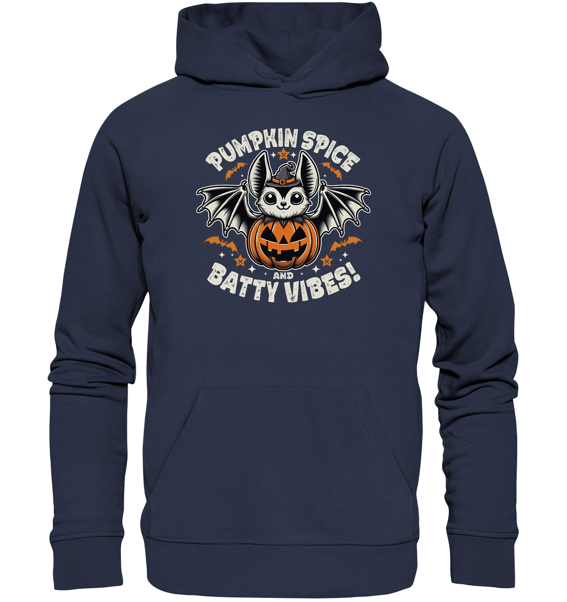Pumpkin Spice und Batty Vibes – Süß und frech zugleich! - Premium Unisex Hoodie - FaunaFeels Onlineshop Hoodies