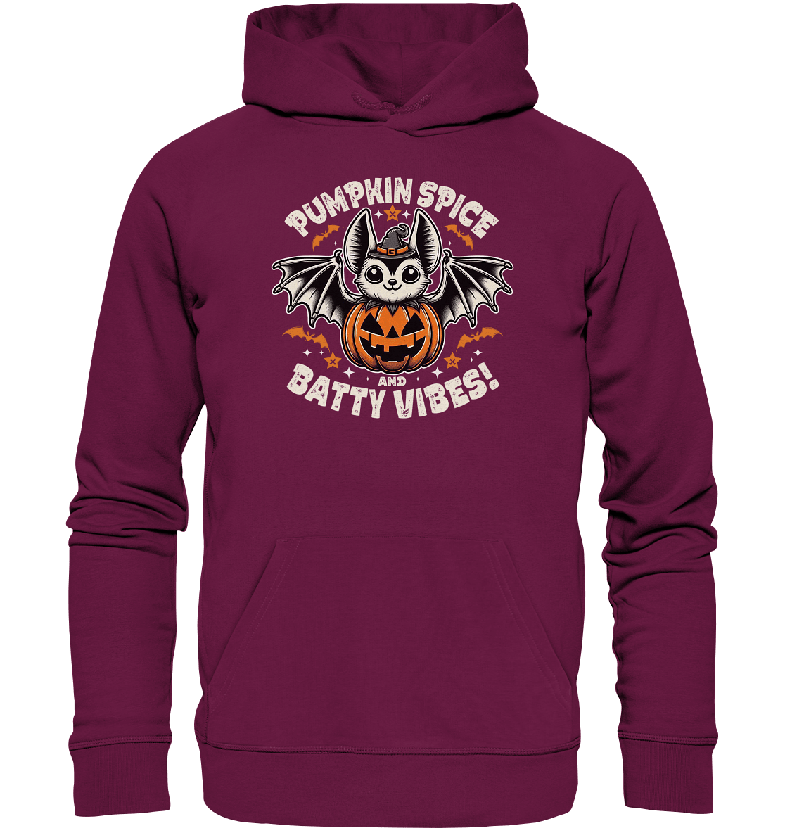 Pumpkin Spice und Batty Vibes – Süß und frech zugleich! - Premium Unisex Hoodie - FaunaFeels Onlineshop Hoodies