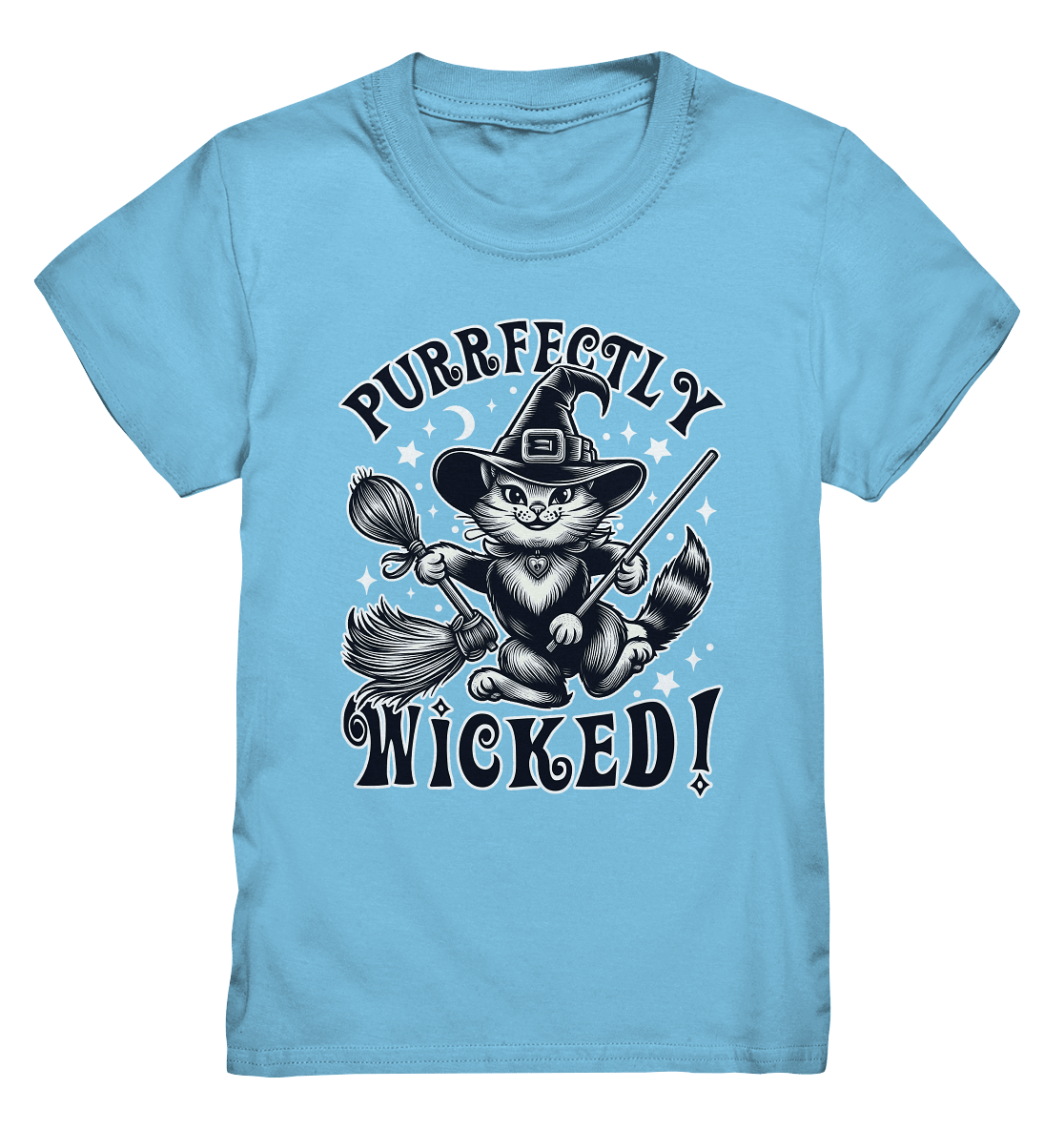 Purrfectly Wicked – Magischer Katzenzauber mit Schalk - Kids Premium Shirt - FaunaFeels Onlineshop Kids & Babys