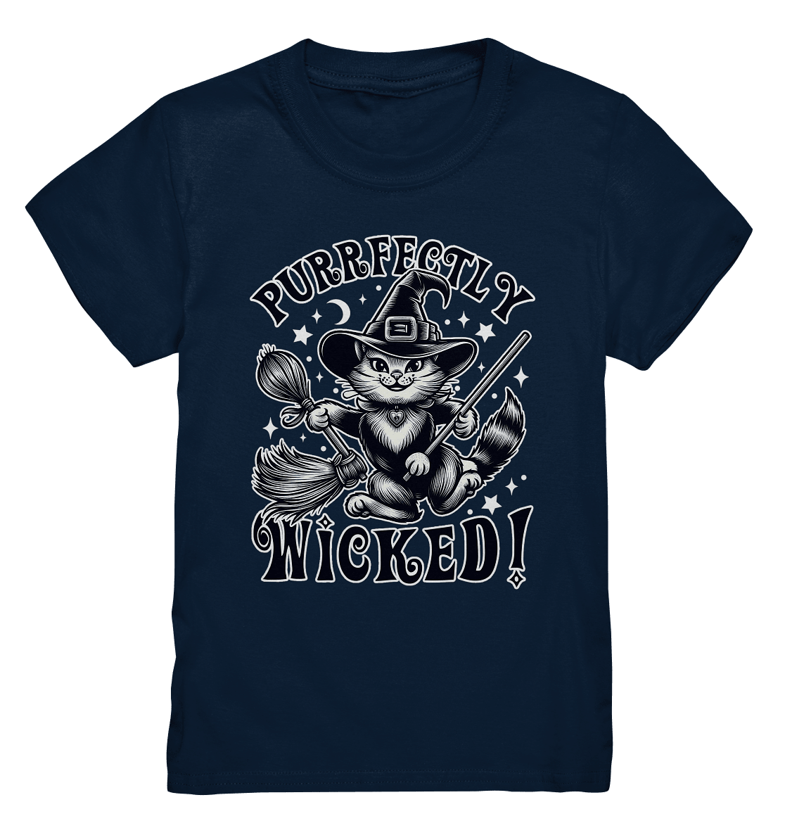 Purrfectly Wicked – Magischer Katzenzauber mit Schalk - Kids Premium Shirt - FaunaFeels Onlineshop Kids & Babys