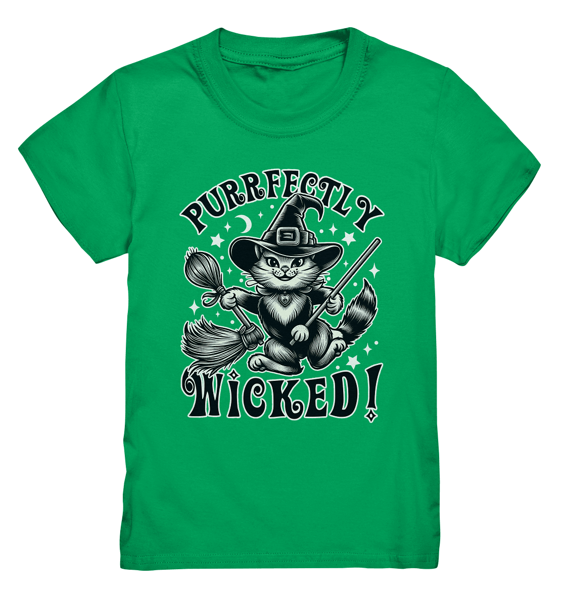 Purrfectly Wicked – Magischer Katzenzauber mit Schalk - Kids Premium Shirt - FaunaFeels Onlineshop Kids & Babys