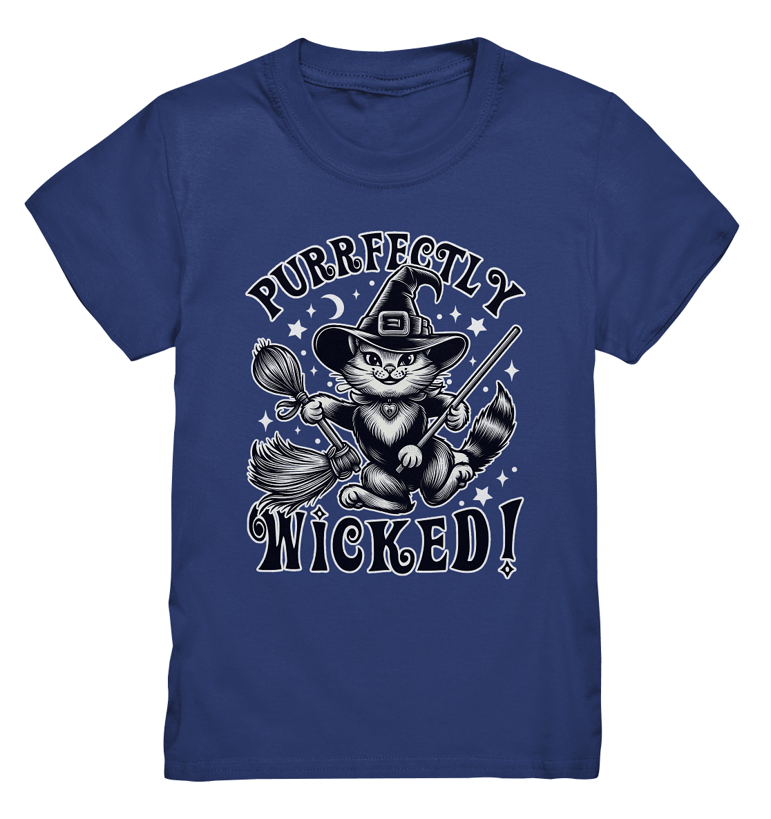 Purrfectly Wicked – Magischer Katzenzauber mit Schalk - Kids Premium Shirt - FaunaFeels Onlineshop Kids & Babys