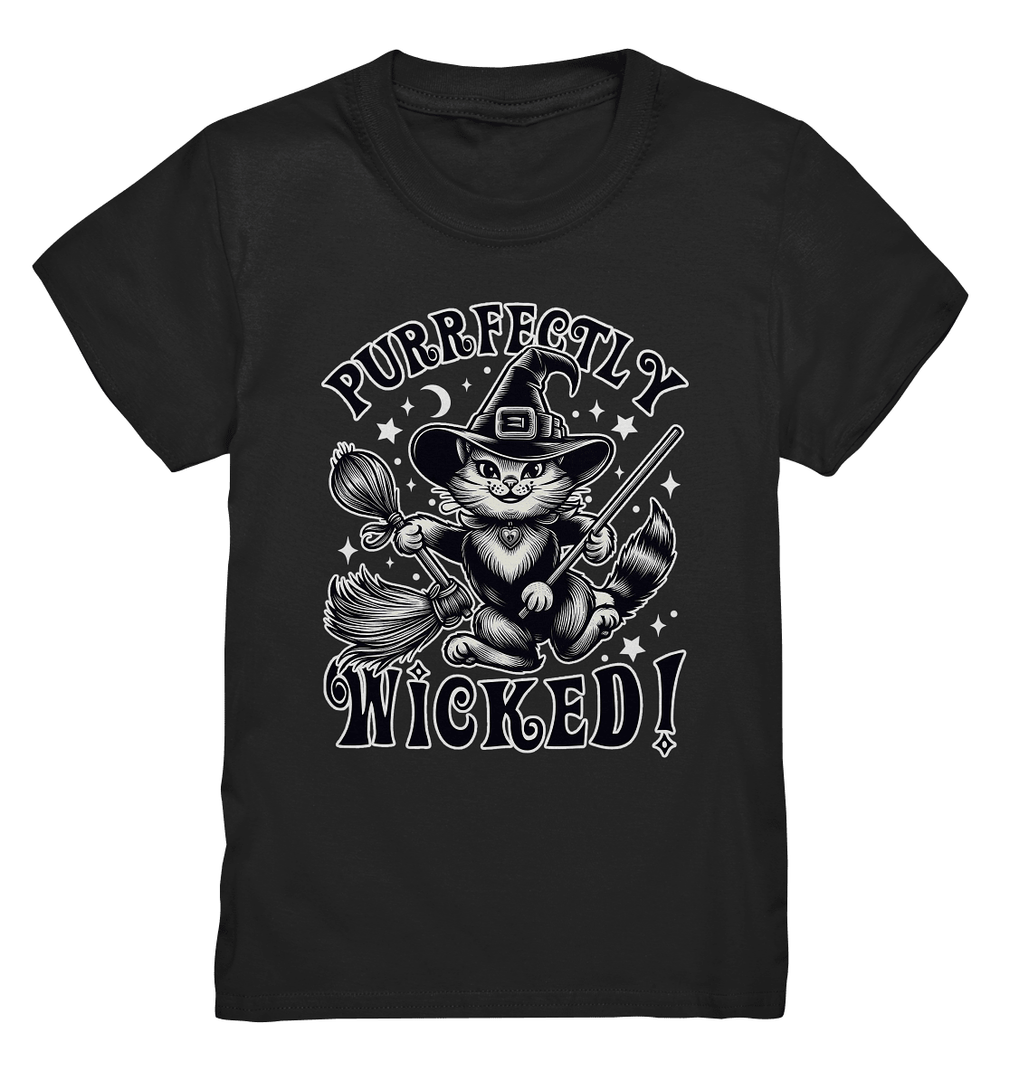 Purrfectly Wicked – Magischer Katzenzauber mit Schalk - Kids Premium Shirt - FaunaFeels Onlineshop Kids & Babys