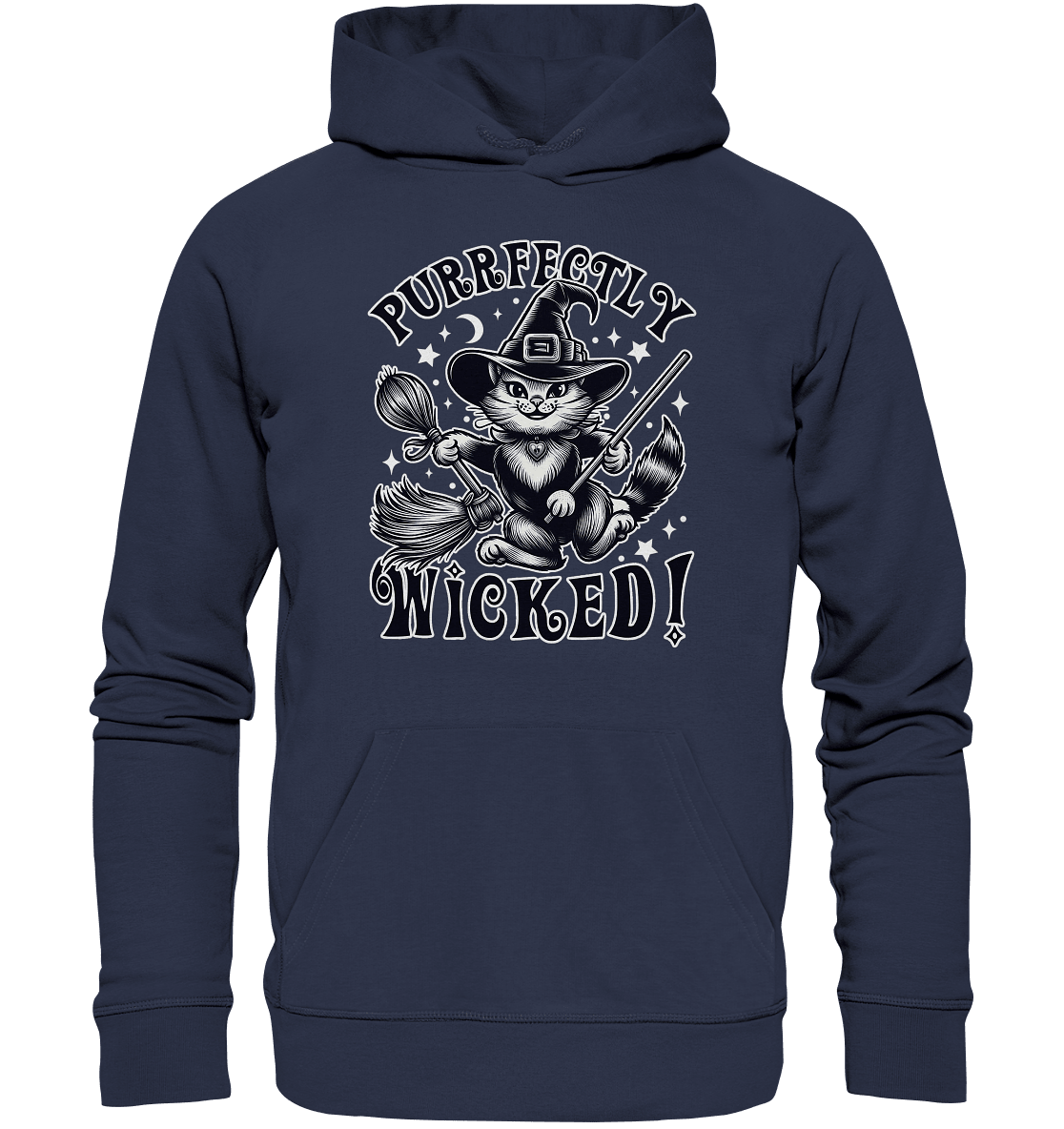 Purrfectly Wicked – Magischer Katzenzauber mit Schalk - Premium Unisex Hoodie - FaunaFeels Onlineshop Hoodies