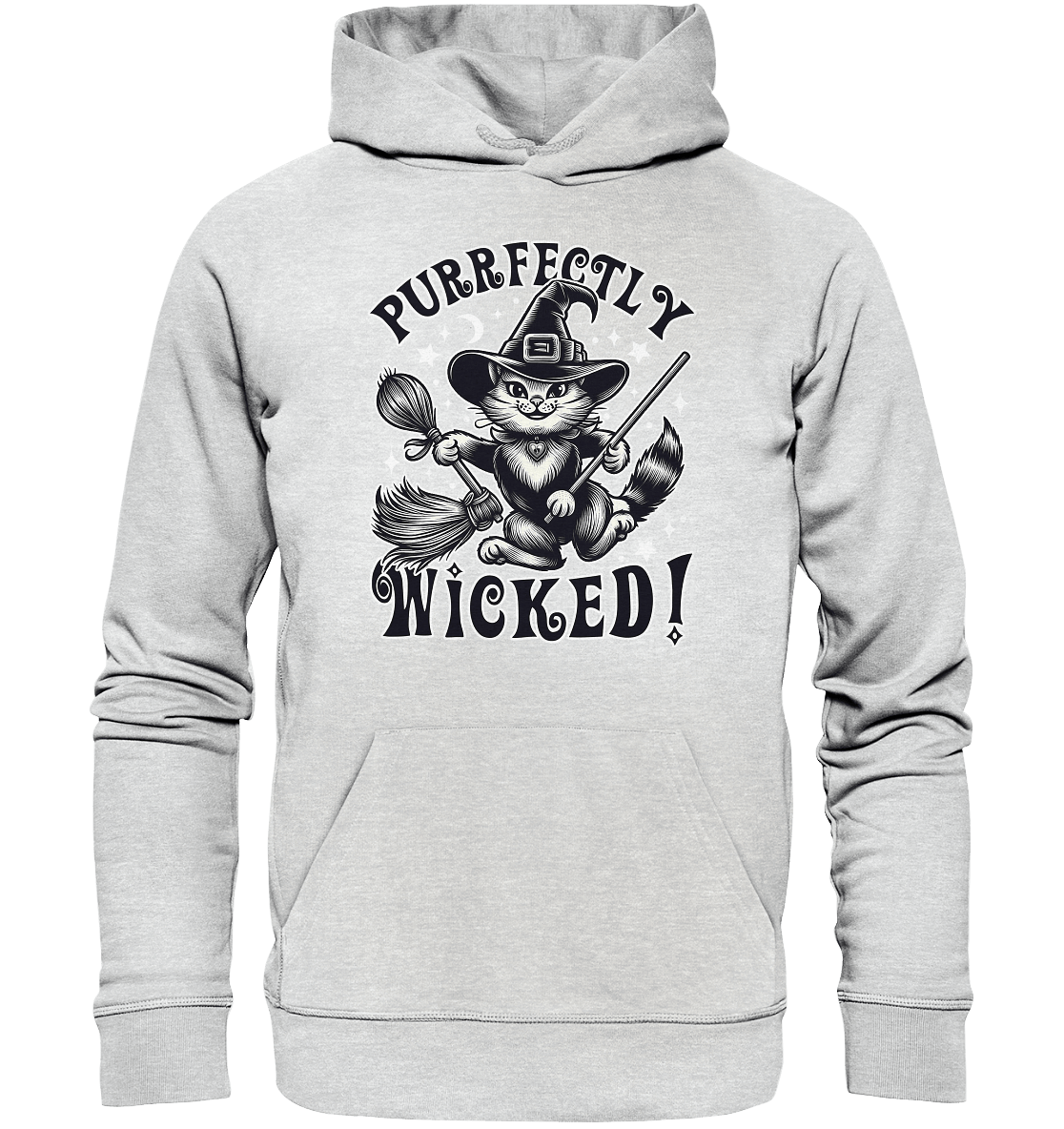 Purrfectly Wicked – Magischer Katzenzauber mit Schalk - Premium Unisex Hoodie - FaunaFeels Onlineshop Hoodies