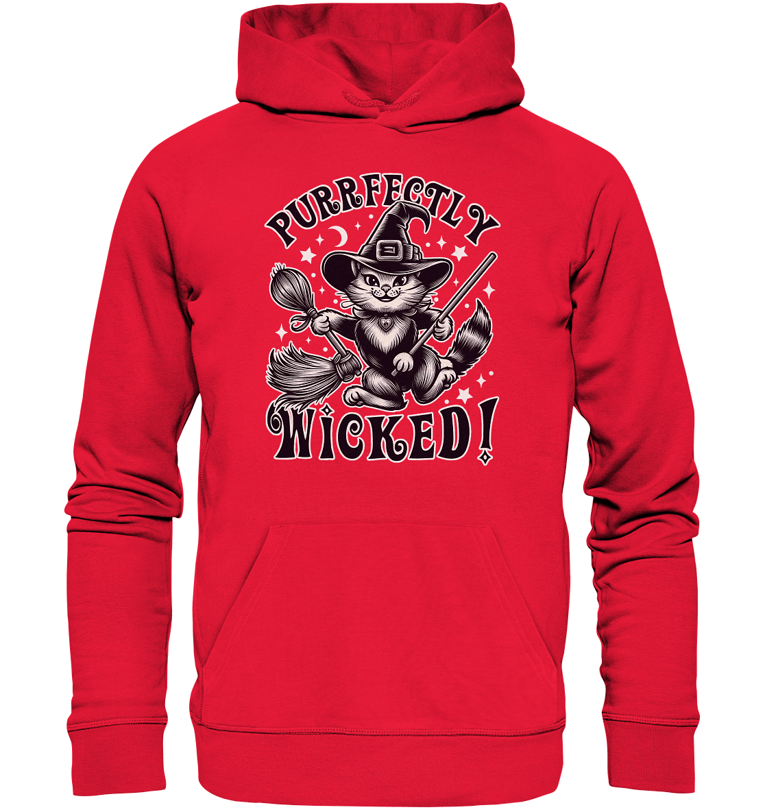 Purrfectly Wicked – Magischer Katzenzauber mit Schalk - Premium Unisex Hoodie - FaunaFeels Onlineshop Hoodies
