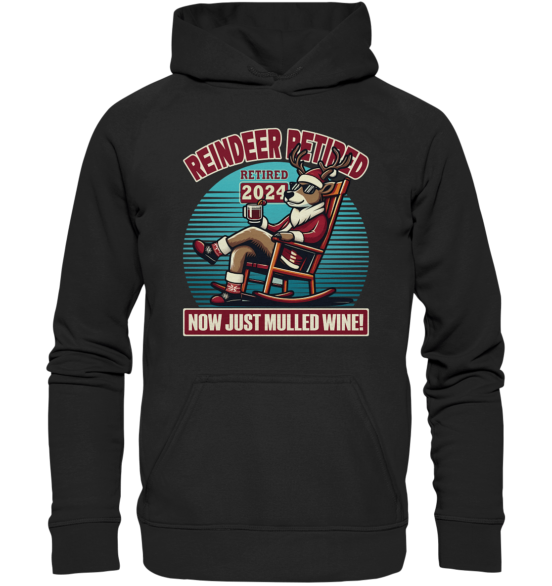Reindeer Retired – Jetzt gibt's nur noch Glühwein! - Kids Premium Hoodie - FaunaFeels Onlineshop Kids & Babys