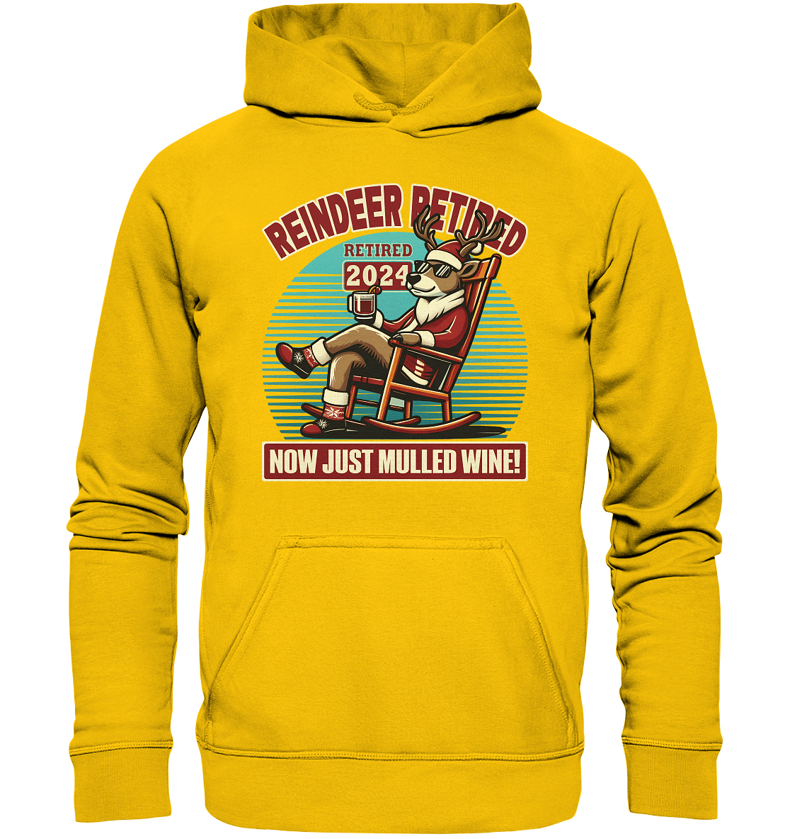 Reindeer Retired – Jetzt gibt's nur noch Glühwein! - Kids Premium Hoodie - FaunaFeels Onlineshop Kids & Babys
