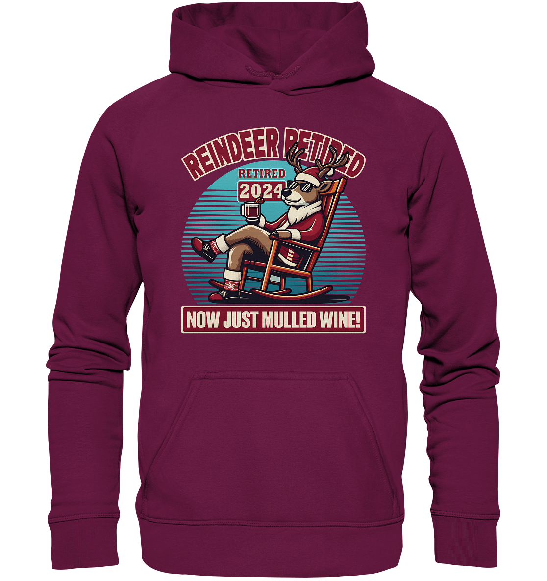Reindeer Retired – Jetzt gibt's nur noch Glühwein! - Kids Premium Hoodie - FaunaFeels Onlineshop Kids & Babys