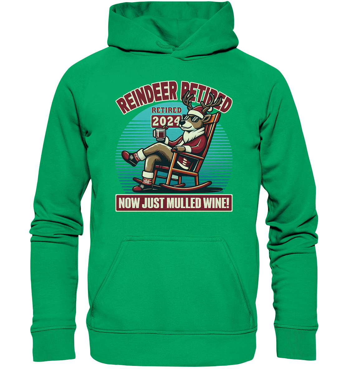 Reindeer Retired – Jetzt gibt's nur noch Glühwein! - Kids Premium Hoodie - FaunaFeels Onlineshop Kids & Babys