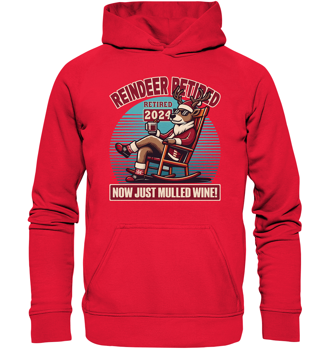 Reindeer Retired – Jetzt gibt's nur noch Glühwein! - Kids Premium Hoodie - FaunaFeels Onlineshop Kids & Babys