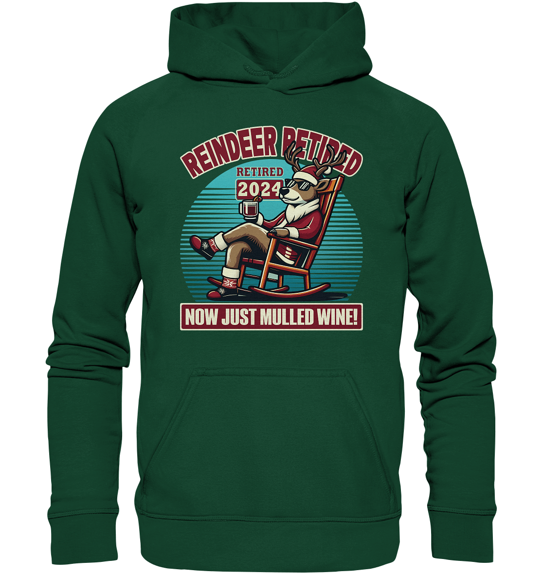 Reindeer Retired – Jetzt gibt's nur noch Glühwein! - Kids Premium Hoodie - FaunaFeels Onlineshop Kids & Babys