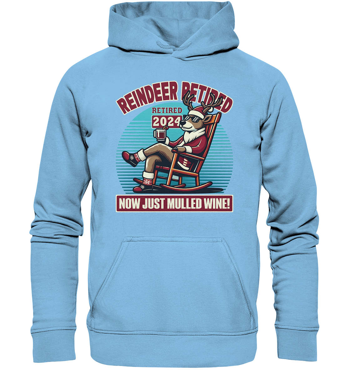 Reindeer Retired – Jetzt gibt's nur noch Glühwein! - Kids Premium Hoodie - FaunaFeels Onlineshop Kids & Babys